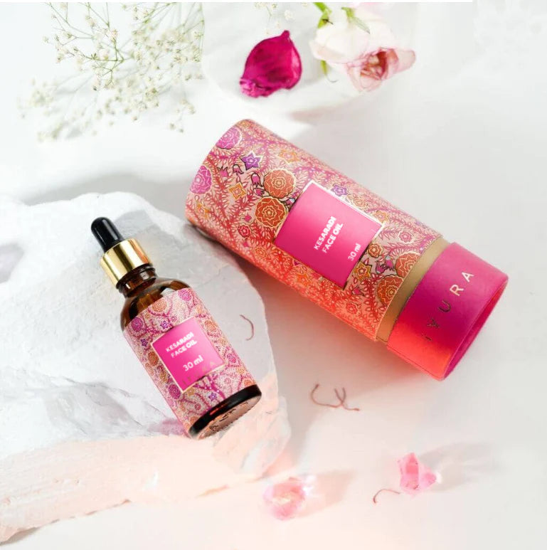 Kesaradi Oil - Face Oil Moisturizer for Dry Skin or Sensitive Skin - Natural Skincare for Glowing Skin Face oil iYURA
