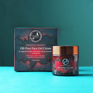 Smooth-Sorbet | Oil-Free Face Gel Crème | For Apparent Wrinkle-Filling Effect, Clarity, Smoothness & Hydration Lotion & Moisturizer A Modernica Naturalis