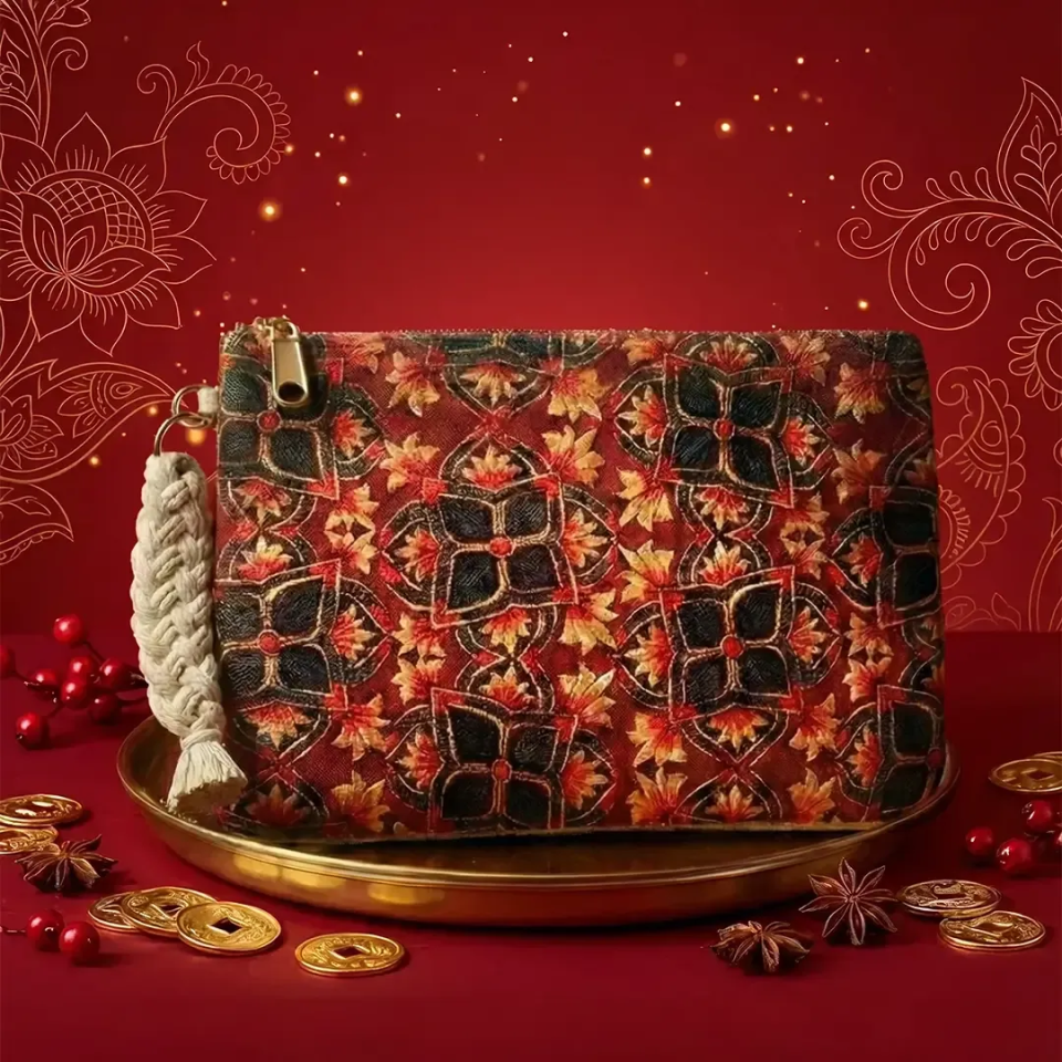 iYURA Madhubani Keepsake pouch [Limited Edition] - Prosperity