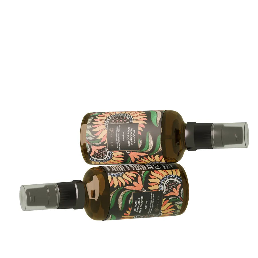 Two bottles lying side by side
