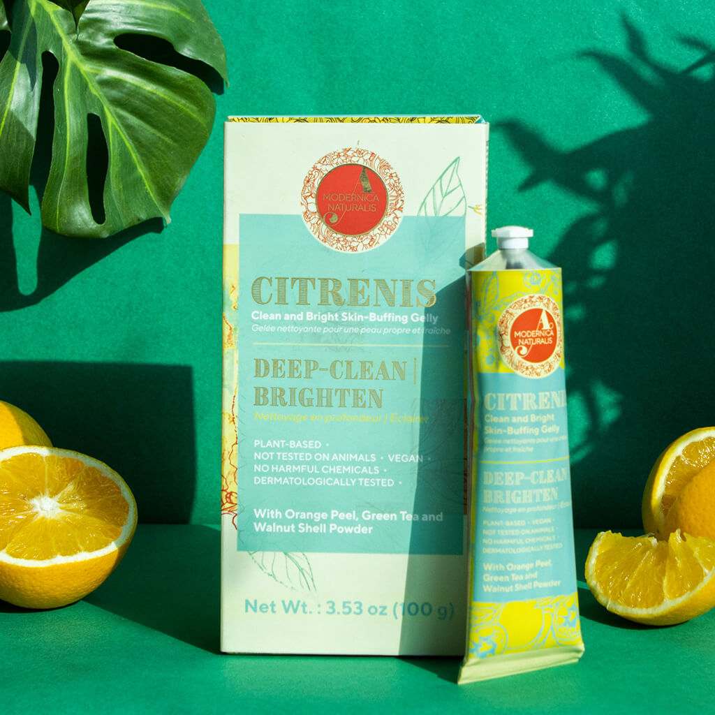 Citrenis Clean and Bright Skin-Buffing Gelly Face Scrub A Modernica Naturalis 