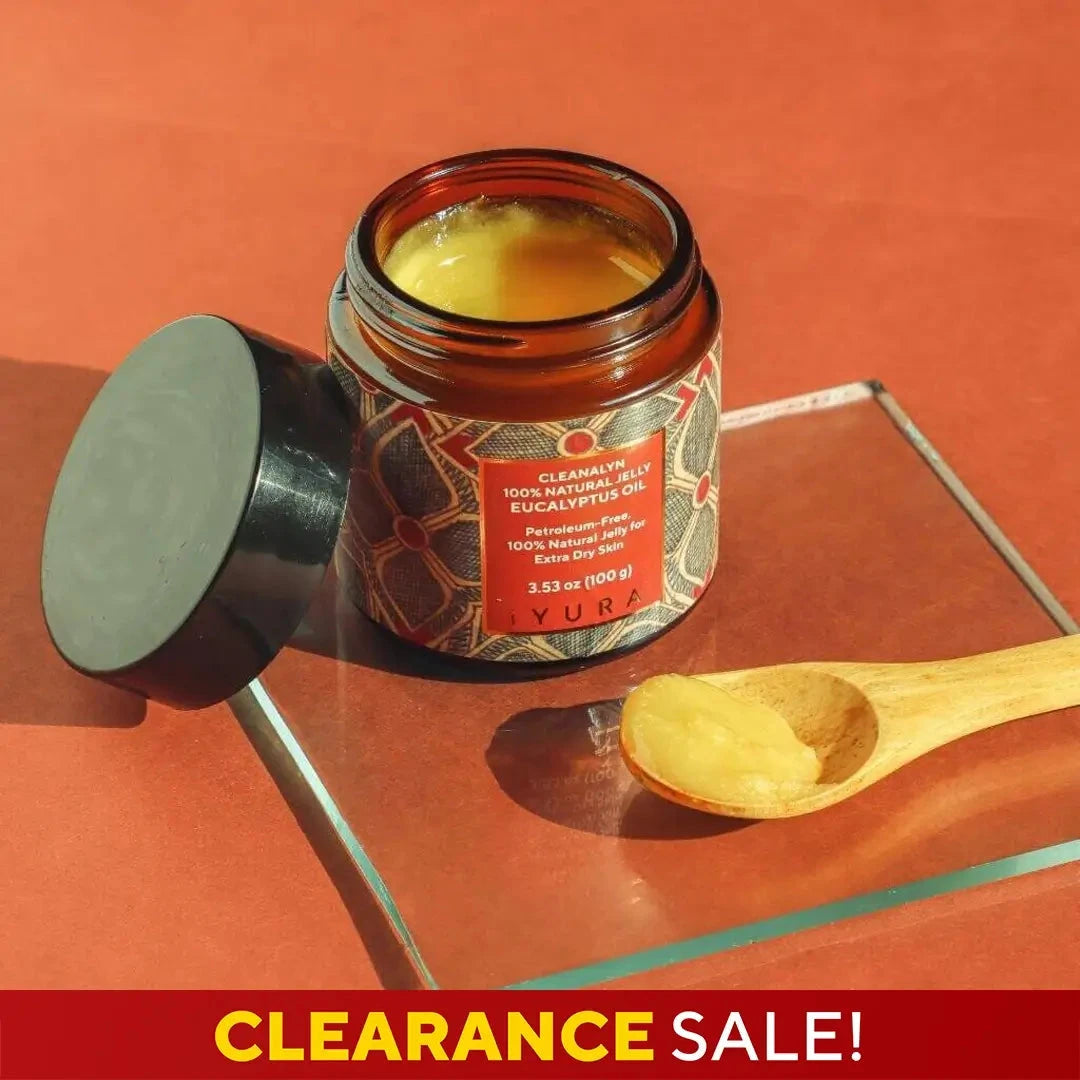 Cleanalyn Natural Jelly: Eucalyptus - Petroleum-Free, 100% Natural Jelly for Extra Dry Skin Natural Jelly iYURA 