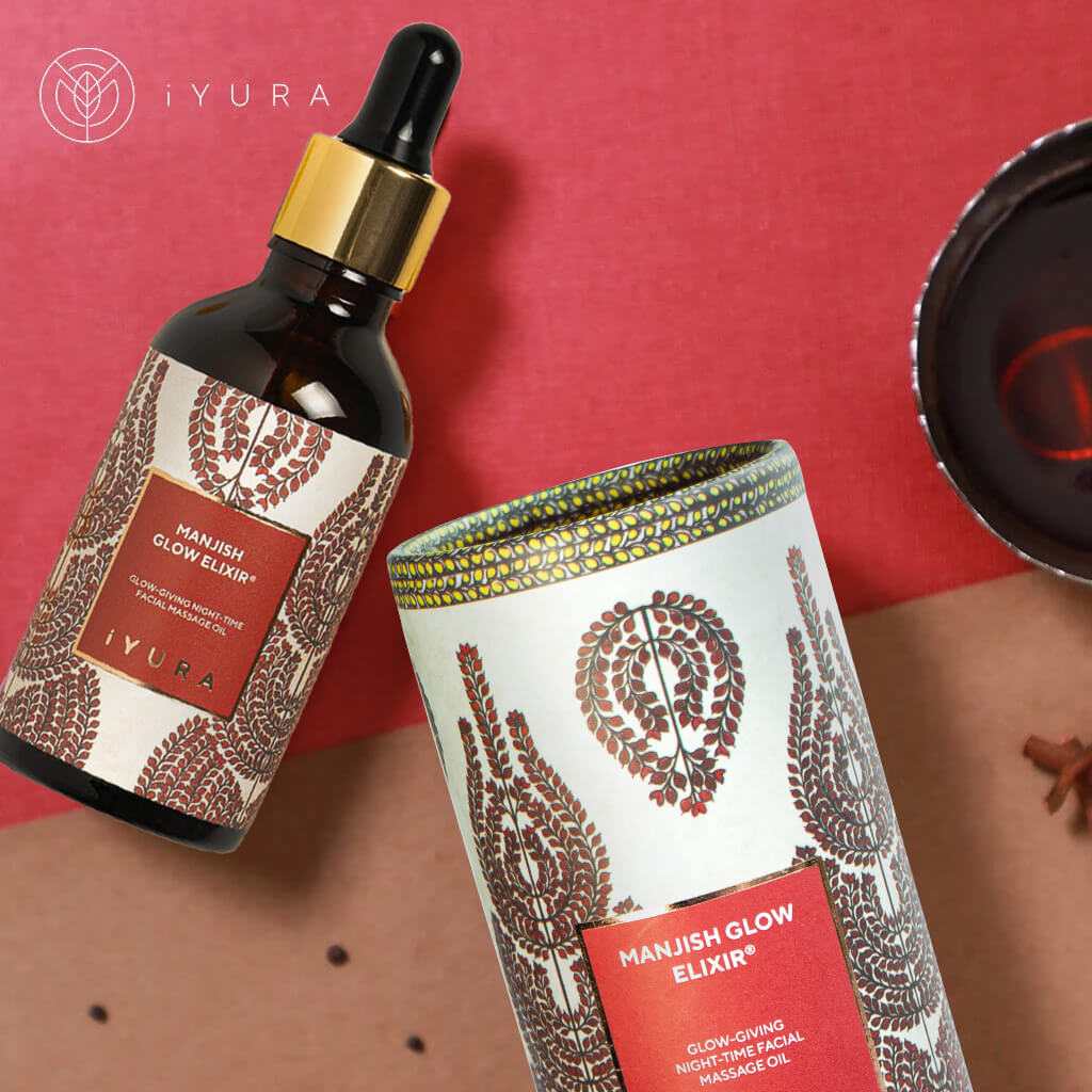 Day & Night Face Oil Duo - Best Moisturizer for Healthy Skin - Ayurvedic Natural Skincare Set 🎁🎁 Beauty set iYURA 