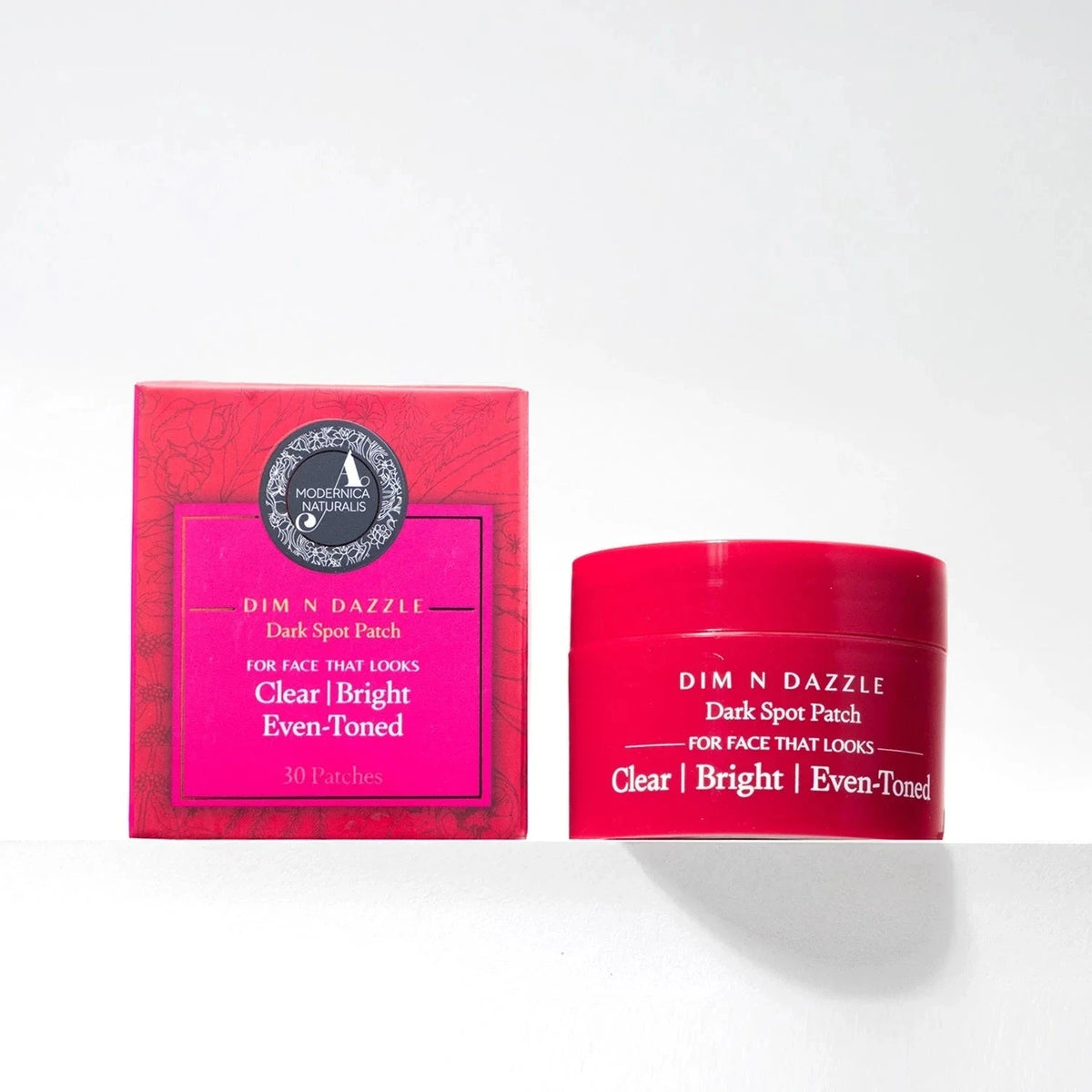 Dim N Dazzle Dark Spot Patch - Fades the Look of Stubborn Dark Spots & Patchy Discoloration— Powered with East Indian Globe Thistle, Chebulic Myrobalan, Niacinamide and Glycolic Acid— Best Dark Spot Patch For Hyper-Even, Crystal-Clear Complexion The Ayurveda Experience 