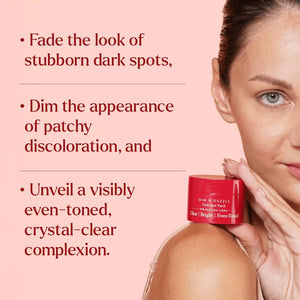 Dim N Dazzle Dark Spot Patch - Fades the Look of Stubborn Dark Spots & Patchy Discoloration— Powered with East Indian Globe Thistle, Chebulic Myrobalan, Niacinamide and Glycolic Acid— Best Dark Spot Patch For Hyper-Even, Crystal-Clear Complexion The Ayurveda Experience 