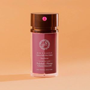 Dim N Dazzle Gel-to-Milk Skin Polish Face Serum – Even-tones and Plumps for Glassy, Polished looking skin – Enriched with Banafsha and Western Dock Plant – Best Double Serum for Polished, Plumped, Glassy-Smooth Skin. Serum A Modernica Naturalis 