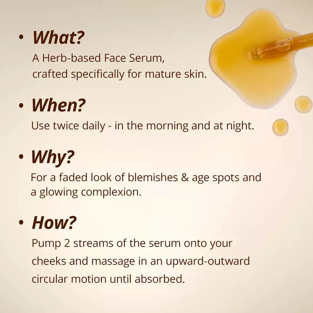 Golden Years - Face Serum For Age Spots, Clear Complexion & Unwrinkled-Appearance Face Serum A Modernica Naturalis 