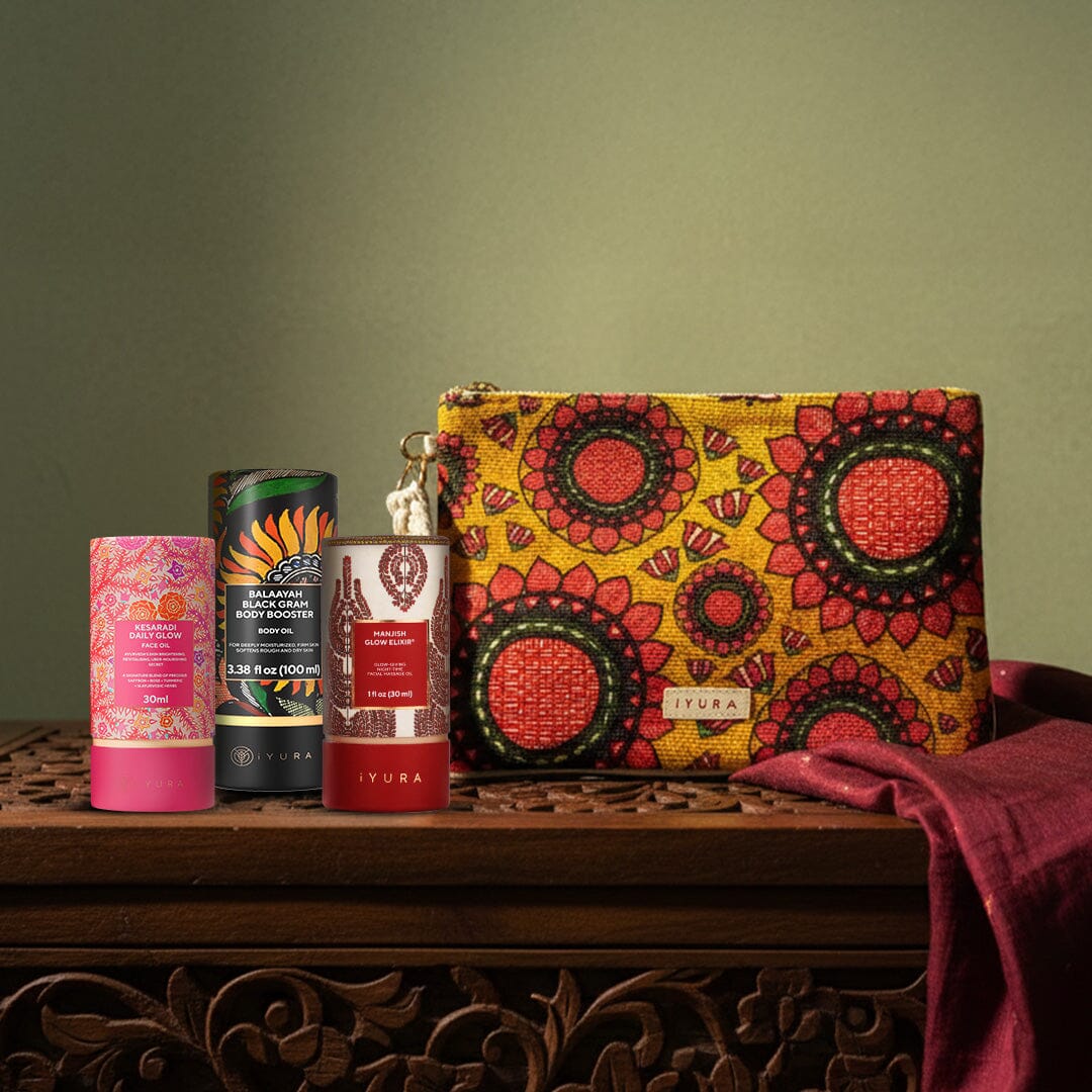 iYURA Madhubani Keepsake pouch [Limited Edition] - Abundance singleton_gift The Ayurveda Experience 