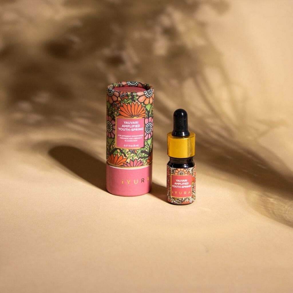 Mini Yauvari Amplified Youth Spring | Best Face Moisturizer for Dry, Aging or Mature Skin | Face oil iYURA Try Before You Buy (5ml) 