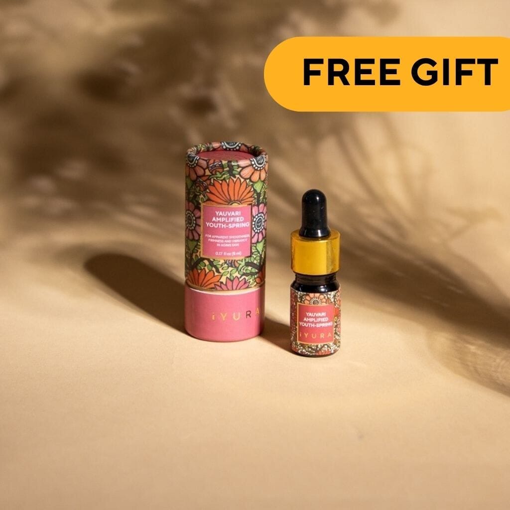 Mini Yauvari Amplified Youth Spring - Best Face Moisturizer for Dry Skin, Aging or Mature Skin.. Face oil iYURA 