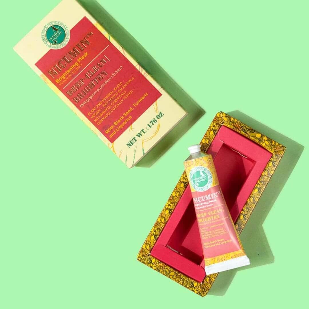Nicumin Brightening and Even Toning Face Mask - With Black Seed, Turmeric and Licorice Face Mask A Modernica Naturalis 