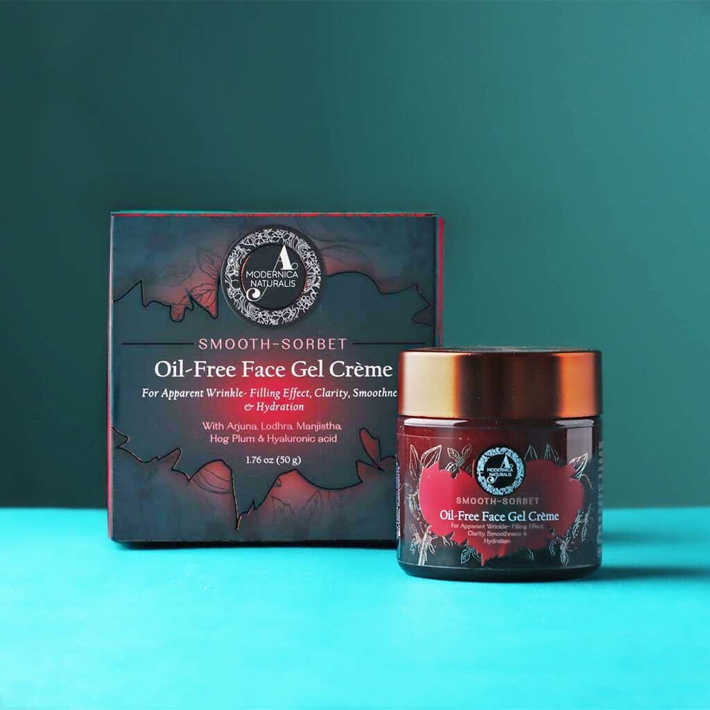 Smooth-Sorbet | Oil-Free Face Gel Crème | For Apparent Wrinkle Filling Effect, Clarity, Smoothness & Hydration 🎁🎁 Lotion & Moisturizer A Modernica Naturalis 