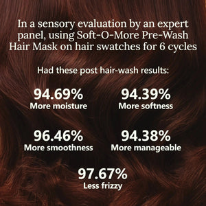 Soft-O-More Pre-Wash Hair Mask – Smooths, Softens, and Unfrizzes the look of Dry, Dull, Aging Hair – Revolutionary Formula with Moringa and Black Gram – Best Pre-Shampoo Hair Mask For Mature Hair Hair Mask A Modernica Naturalis 