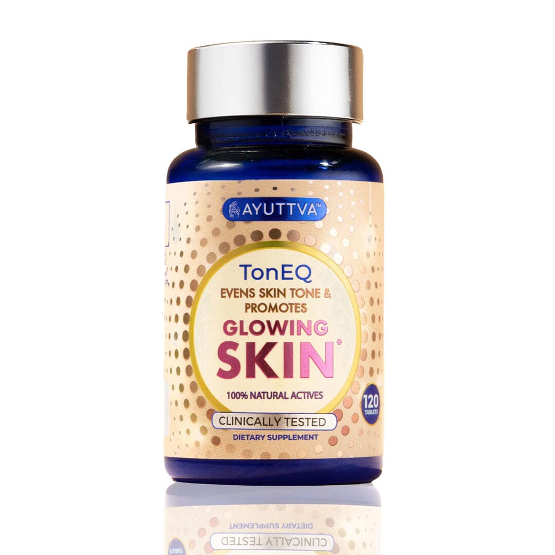 TonEQ - Ayurvedic supplement with Amla, Licorice & other ancient herbs to support Even-Toned, Brightened and Healthy looking skin SG Supplements Ayuttva 