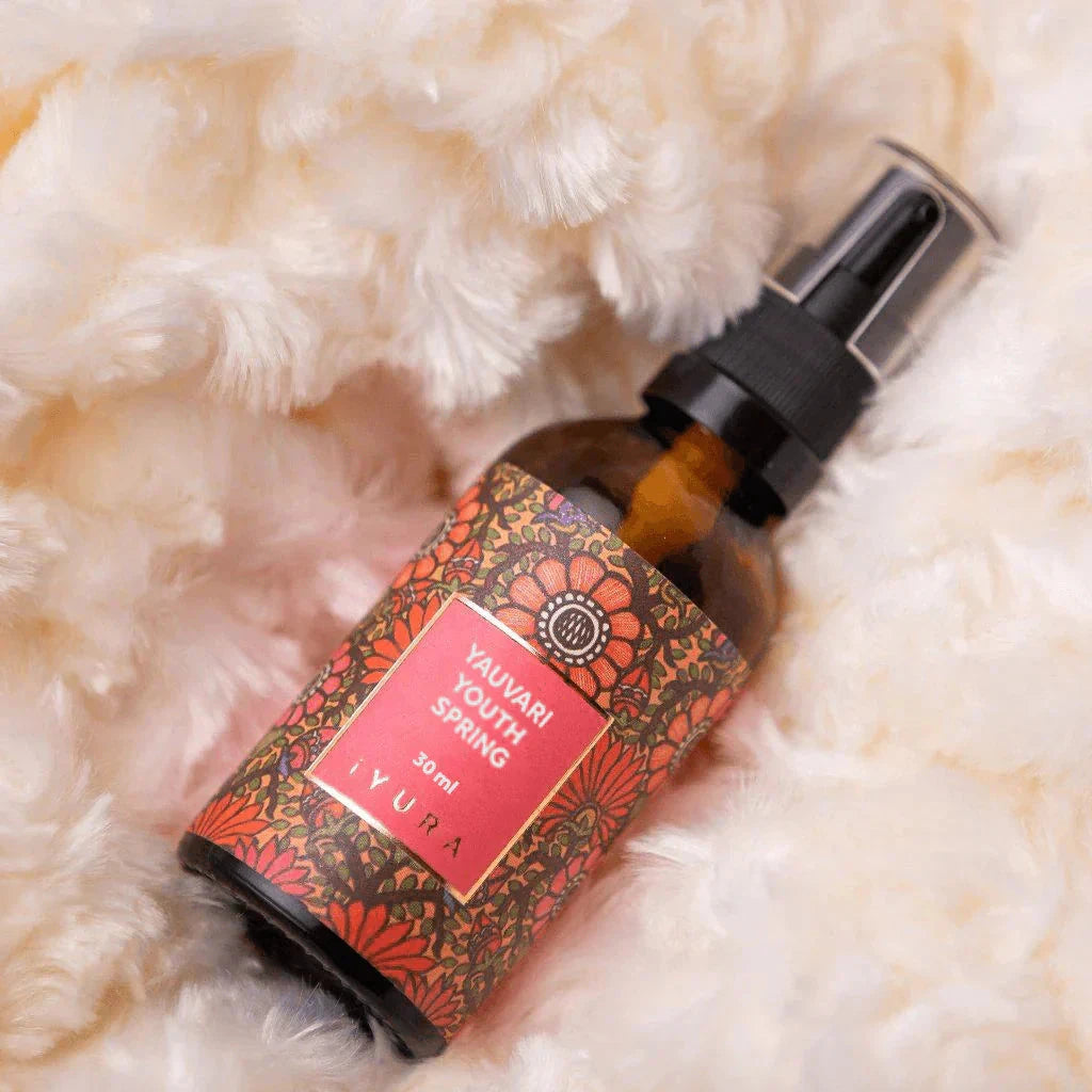 Yauvari Amplified Youth Spring - Best Face Moisturizer for Dry Skin, Aging or Mature Skin - Replaces your Anti Aging Moisturizer - Natural Skincare with Natural Vitamin E, Vitamin A, Vitamin B 🎁🎁 Face oil iYURA 