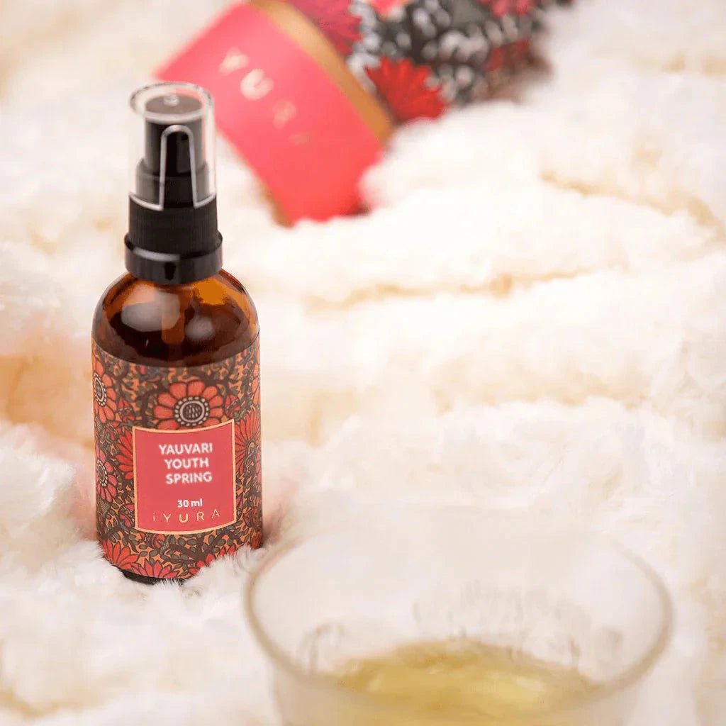 Yauvari Amplified Youth Spring - Best Face Moisturizer for Dry Skin, Aging or Mature Skin - Replaces your Anti Aging Moisturizer - Natural Skincare with Natural Vitamin E, Vitamin A, Vitamin B 🎁🎁 Face oil iYURA 